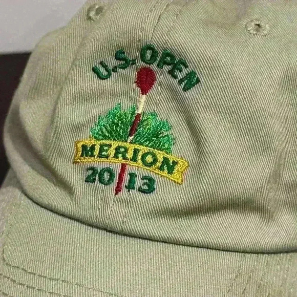 2013 U.S. Open Merion Golf Hat - USGA Member Edition - Tan, Adjustable, Vintage - Picture 2 of 6